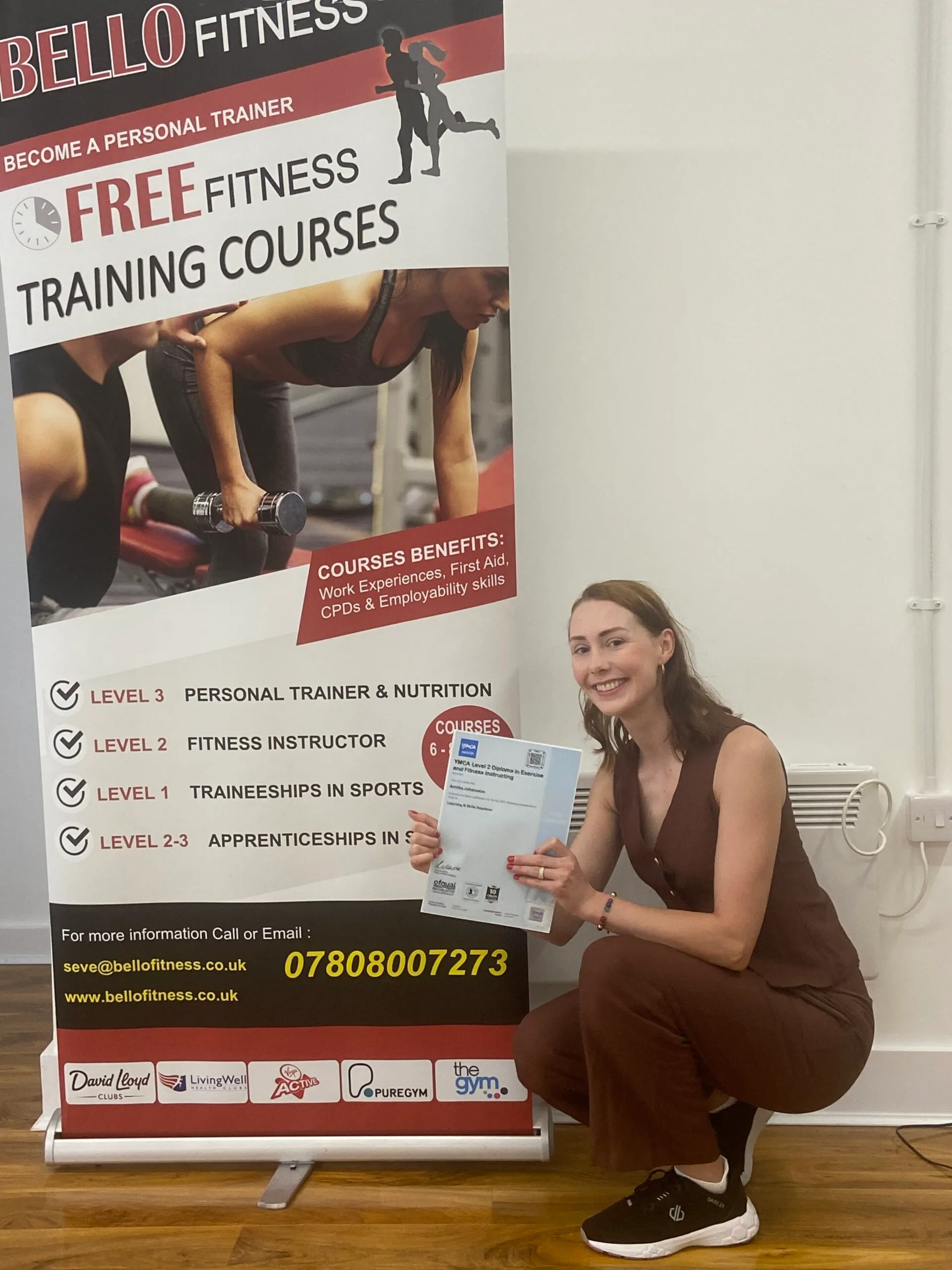 Annika Johansson, Bello Fitness graduate
