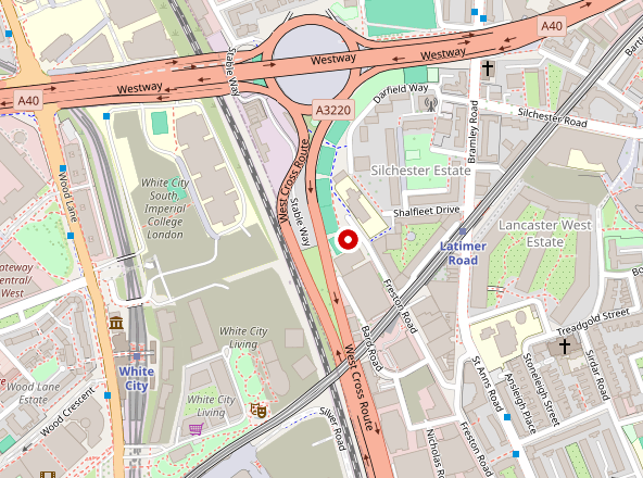 Map showing Fit For Life Youth Gym at 151 Freston Road, London W10 6TH